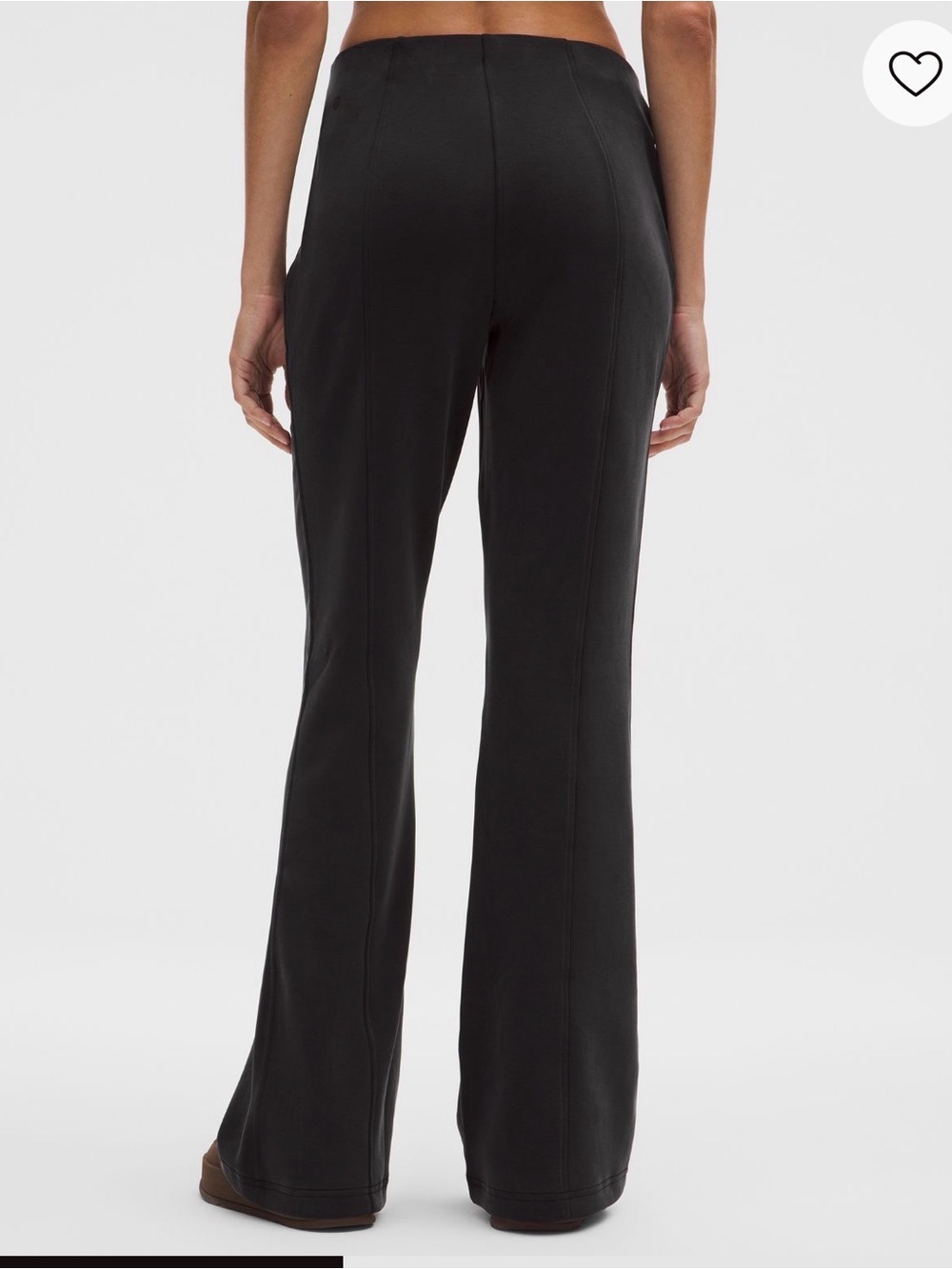 Lululemon brushed softstream MR Flared Pants Medium black NWT NEW - Picture 2 of 10